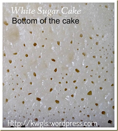 The Third Honeycomb Structure Asian Cake– White Sugar Sponge Cake or Pak Thong Ko (白糖糕）