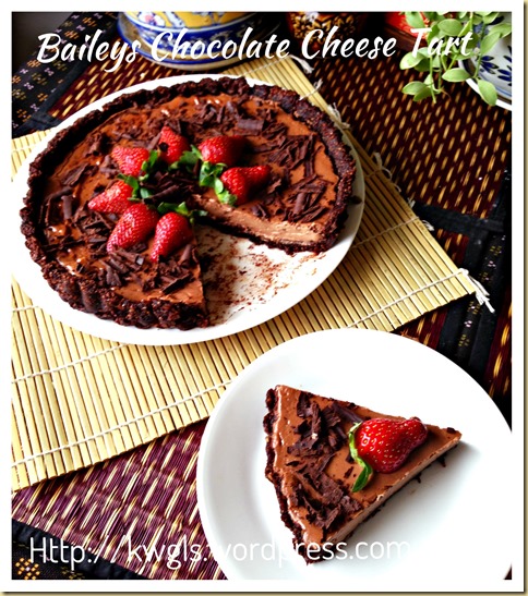 Baileys Chocolate Cheese Tarts (巧克力芝士挞）