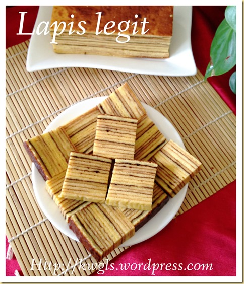 Authentic Lapis Legit (Spekkoek 印尼千层蛋糕）