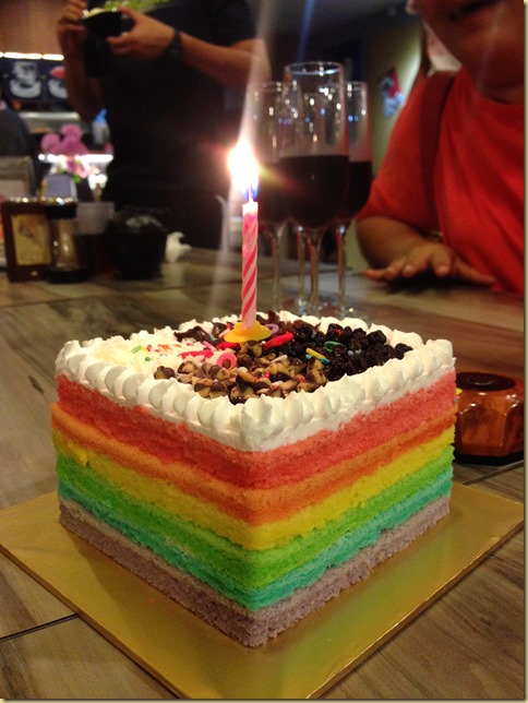 Rainbow Steamed Sponge Cake (彩虹椰奶鸡蛋糕）