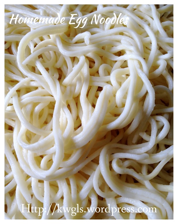 Homemade Egg Noodles (家居自制鸡蛋面） - Guai Shu Shu